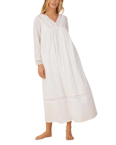 Eileen West Long Sleeve Ballet Nightgown Robe In White