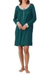 Eileen West Long Sleeve Short Nightgown In Gold