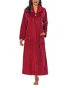Eileen West Long Zip Robe In Red