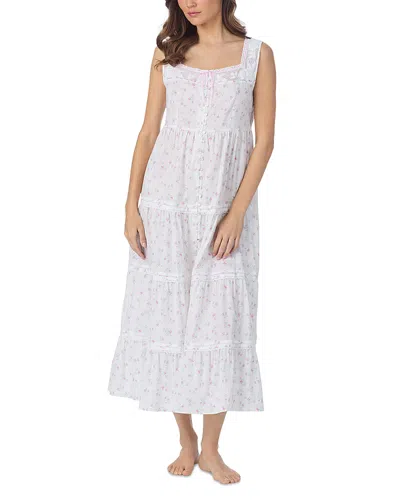 Eileen West Monica Button Front Ballet Nightgown In White