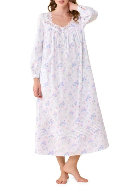 Eileen West Pintuck Cotton Ballet Nightgown In Multi