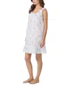 Eileen West Ruffled Chemise In White