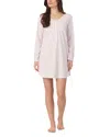 Eileen West Short Nightshirt In Pink