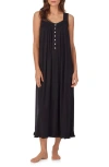 Eileen West Sleeveless Ballet Jersey Nightgown In Black