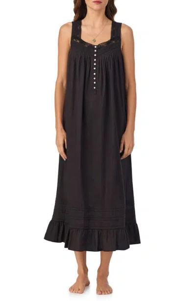 Eileen West Sleeveless Ballet Nightgown In Black