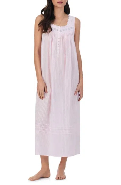Eileen West Sleeveless Cotton Ballet Nightgown In Blush