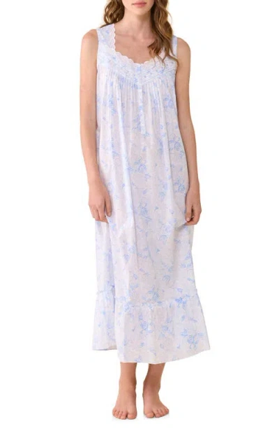 Eileen West Sleeveless Cotton Ballet Nightgown In White