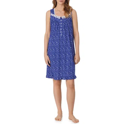 EILEEN WEST EILEEN WEST SLEEVELESS COTTON JERSEY SHORT NIGHTGOWN