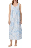 Eileen West Sleeveless Cotton Lawn Ballet Nightgown In Blue