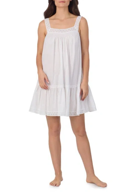 Eileen West Sleeveless Cotton Lawn Short Nightgown