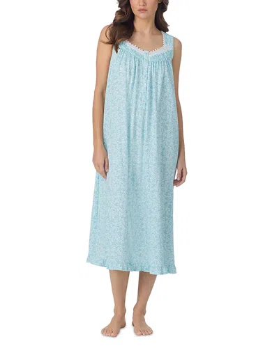 Eileen West Sleeveless Knit Ballet Nightgown - Exclusive In Blue
