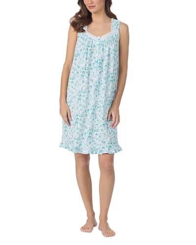 Eileen West Sleeveless Knit Chemise Nightdress - Exclusive In Blue
