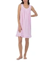 Eileen West Striped Sleeveless Nightgown In Stripe