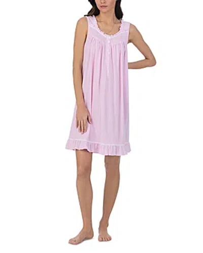 Eileen West Striped Sleeveless Nightgown