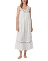 Eileen West The Eileen Cotton Lawn Sleeveless Ballet Nightgown In White