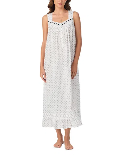 Eileen West The Eileen Cotton Lawn Sleeveless Ballet Nightgown In White