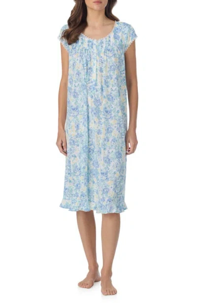 Eileen West Waltz Cap Sleeve Nightgown In Multi
