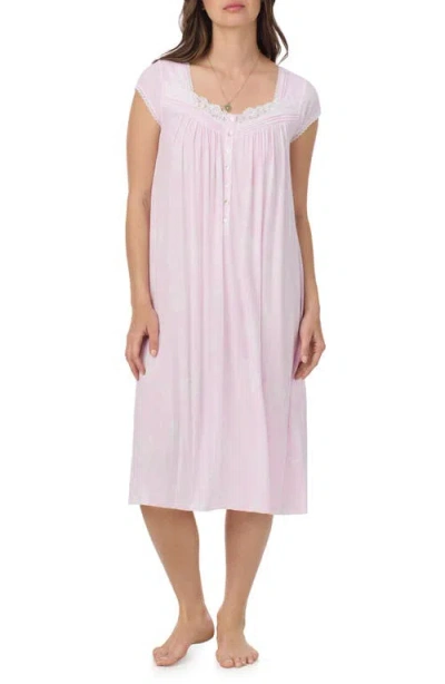 Eileen West Waltz Cap Sleeve Nightgown In Pink