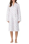 Eileen West Waltz Floral Zip-up Quilted Cotton Robe In Multi