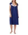 Shop Eileen West Waltz Nightgown In Navy