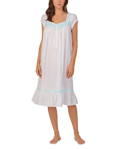 Eileen West Waltz Nightgown In White Garden
