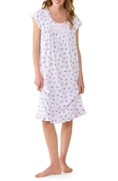Eileen West Waltz Stretch Cotton Nightgown In Multi