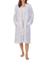 Eileen West Waltz Zip Robe In White Lilac