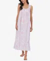 Eileen West Sleeveless Cotton Ballet Nightgown In Pink Floral