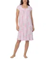 Eileen West Waltz Cap Sleeve Nightgown In Pink