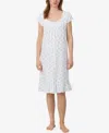 Eileen West Women's Cap Sleeve Waltz Nightgown In White
