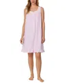 Eileen West Printed Knit Chemise In Purple