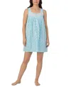Eileen West Women's Cotton Sleeveless Short Chemise