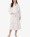 Eileen West Women's Long Sleeve Diamond Quilt Ballet Wrap Robe In Multi