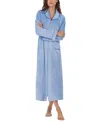 Eileen West Zip-up Longline Robe In Periwinkle