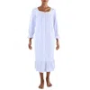 Eileen West Womens Embroidered Cotton Nightgown