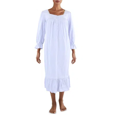 Eileen West Womens Embroidered Cotton Nightgown