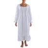 Eileen West Womens Embroidered Cotton Nightgown