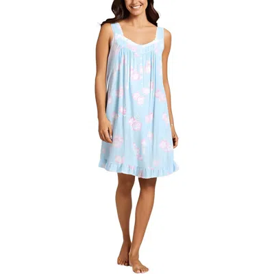 Eileen West Womens Floral Print Modal Chemise