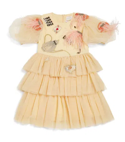 Eirene Kids' Embellished Alice Dress (2-11 Years) In Ivory