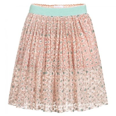 Eirene Babies'  Girls Pink & Blue Lace Skirt