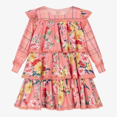 Eirene Kids'  Girls Pink Floral Dress