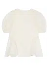 Eirene Sequined Puff-sleeve Blouse In Neutrals