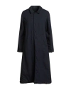 Eka Woman Coat Midnight Blue Size M Wool In Blue