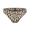 Ekcentrik Women's Neutrals / Black Thunderbeats Tattoo Cheeky Briefs In Black