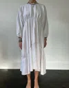 Ekd Collection Women's Cocoon Dress In Salt In White
