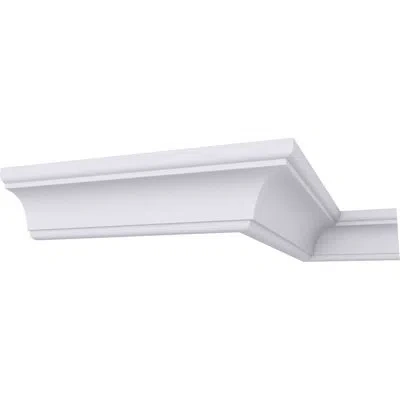 Ekena Millwork 1 1/2"h X 1 1/2"p X 2 1/8"f X 94 1/2"l Edinburgh Crown Moulding In White