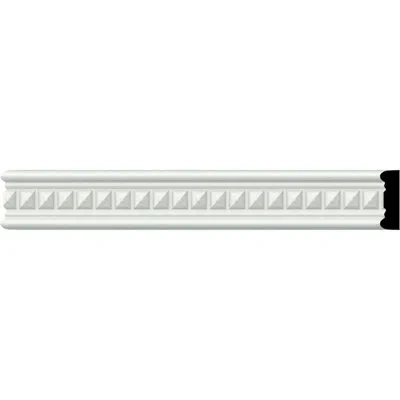 Ekena Millwork 1 1/2"h X 1/2"p X 94 1/2"l (1/2" Repeat) Swindon Chair Rail In White