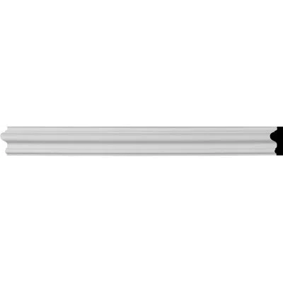 Ekena Millwork 1 1/2"h X 3/4"p X 94 1/2"l Seville Panel Moulding In Off-white