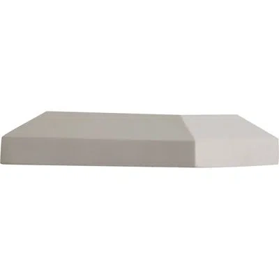 Ekena Millwork 1 1/2"h X 6 1/2"w Post Top Flat In Off-white