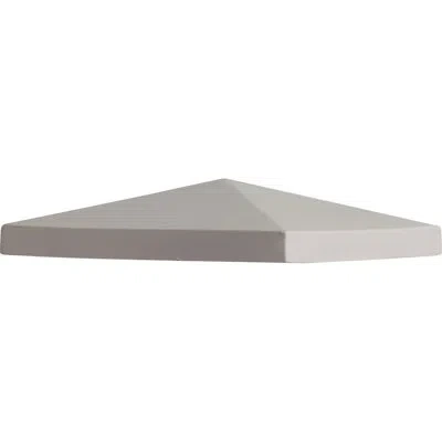 Ekena Millwork 1 1/2"h X 6 1/2"w Post Top Peaked In Off-white